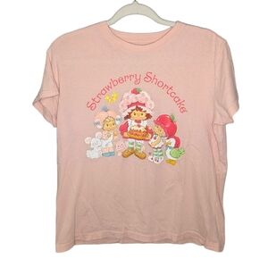 Strawberry Shortcake y2k shortcake and friends flower bunny cat duck baby tee S